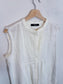 Weekend MaxMara Sleeveless Embroidered Linen Top in White (Size L)