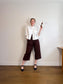 InWear High Rise Belted Culottes in Brown (Size 10)