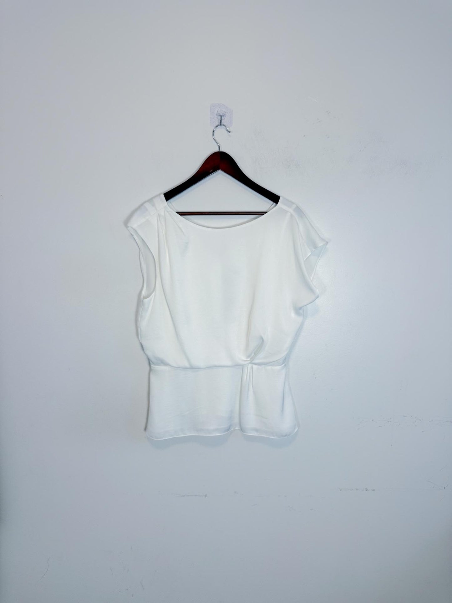 REISS Satin Top in White NWT (Size 8)