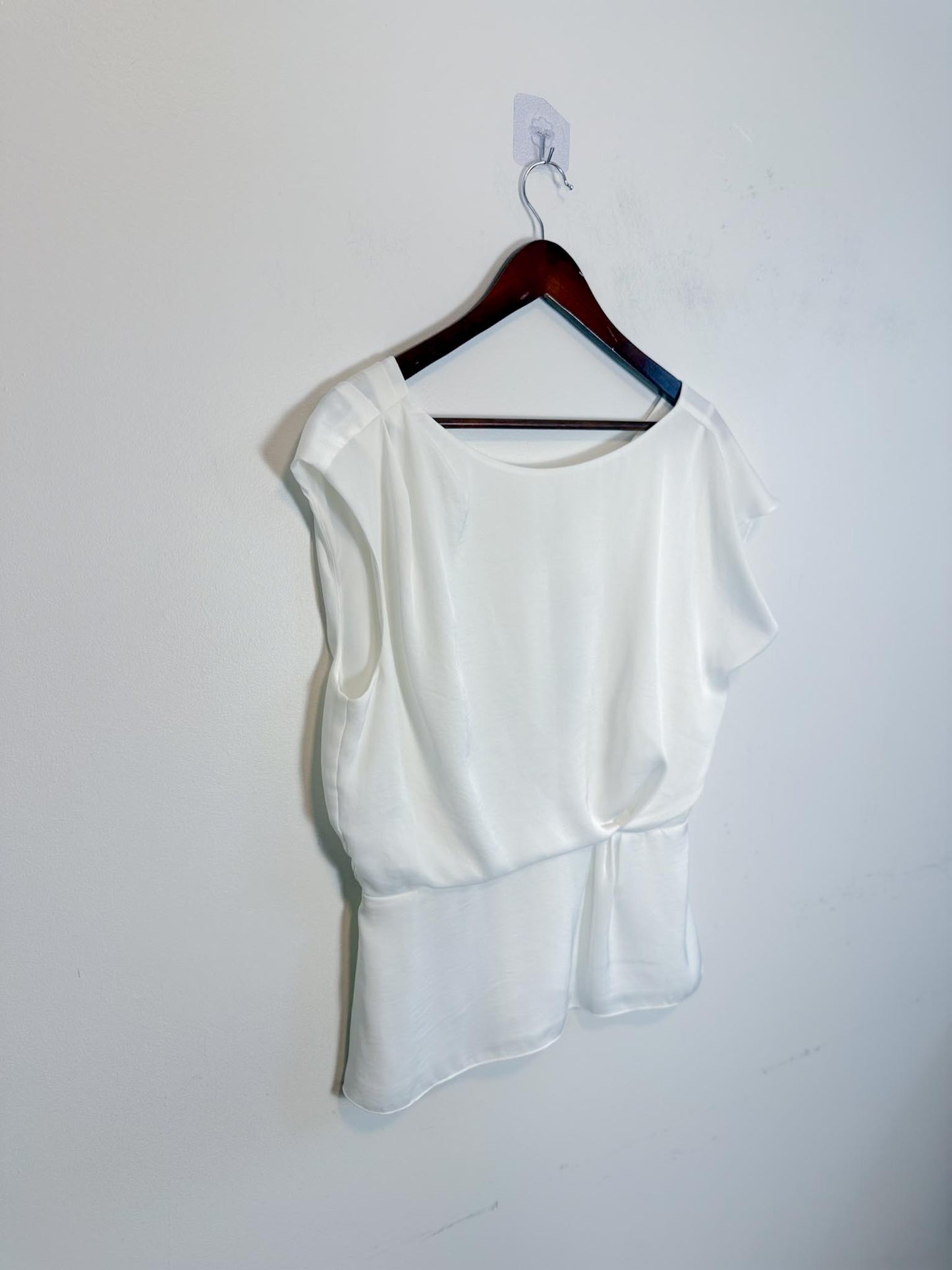 REISS Satin Top in White NWT (Size 8)