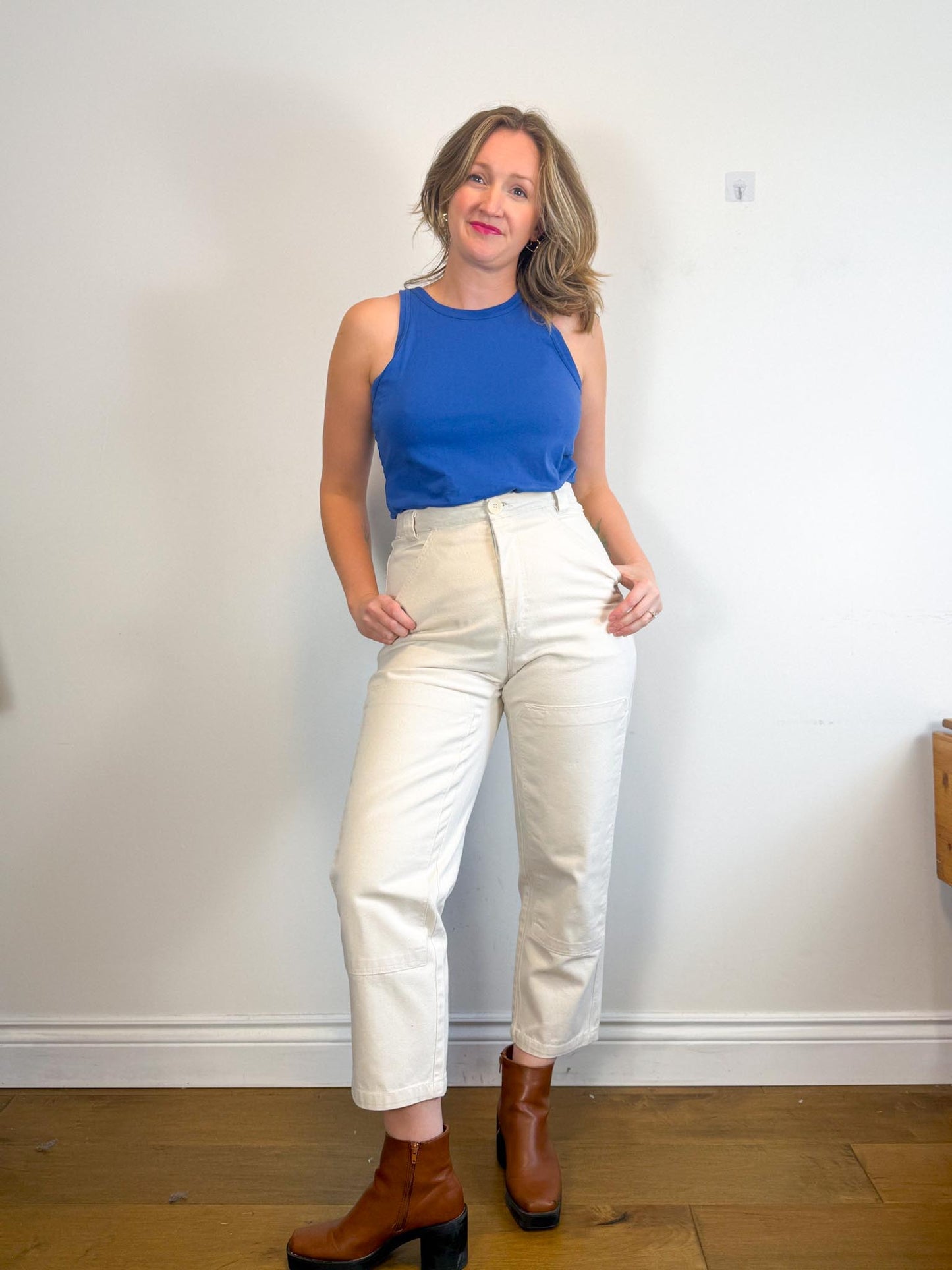 Shelter Brewers Pants in Canvas Natural (Size L)