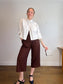 InWear High Rise Belted Culottes in Brown (Size 10)