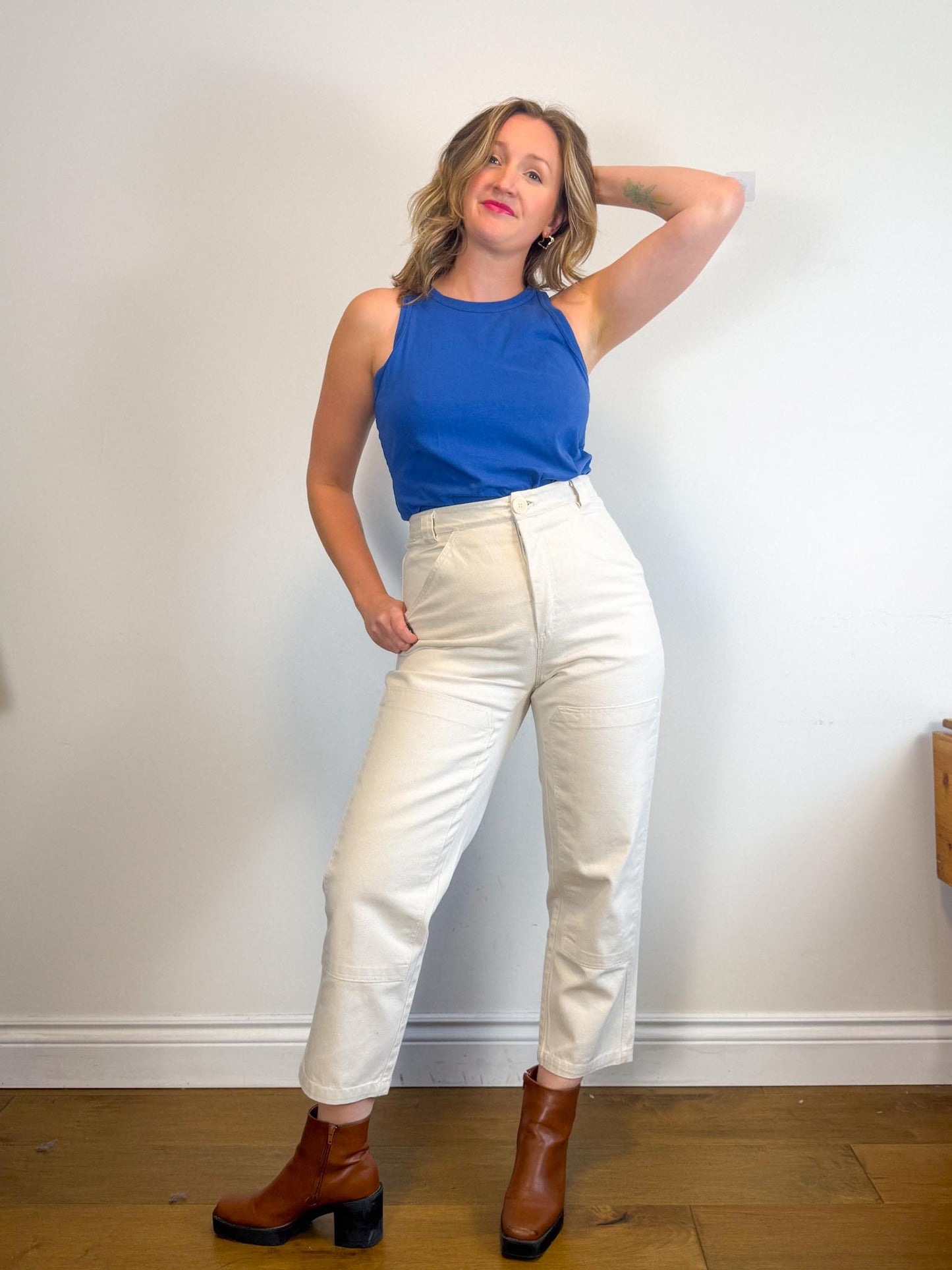 Shelter Brewers Pants in Canvas Natural (Size L)