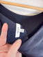 REISS Satin Top in Navy (Size 10)
