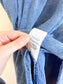 Wilfred "Gabrielle Linen Midi Skirt in Blue" (Size L)