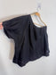 Banana Republic One Shoulder Linen Top in Black (Size L)
