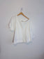 Banana Republic One Shoulder Linen Shirt in White (Size L)