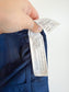Abercrombie Satin Wide Leg Trousers in Navy (Size 31)