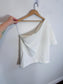 Banana Republic One Shoulder Linen Shirt in White (Size L)
