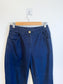ST.JOHN Designer Cotton Pants in Navy (Size S)