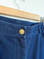 ST.JOHN Designer Cotton Pants in Navy (Size S)