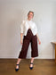 InWear High Rise Belted Culottes in Brown (Size 10)