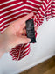 The Kooples Striped V-Neck T-Shirt in Red/White (Size L)