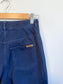 ST.JOHN Designer Cotton Pants in Navy (Size S)