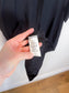 Vanis Long Short Sleeve Blouse in Black (Size L)
