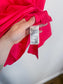 Banana Republic Cropped Front Tie T-Shirt in Hot Pink (Size L)