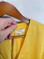 REISS Satin Long Sleeve Top in Yellow (Size 10)