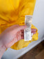 REISS Satin Long Sleeve Top in Yellow (Size 10)