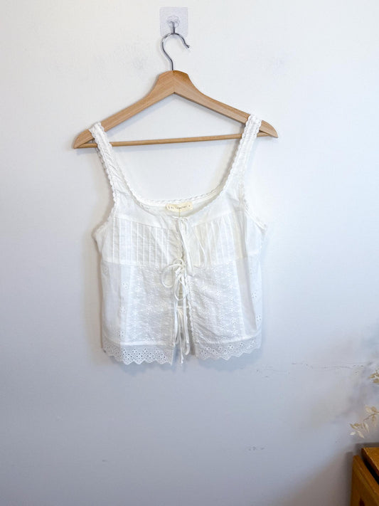 Better Together "Freedie Eyelet Top in Ivory" NWT (Size S)