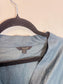 Massimo Dutti Linen Blouse in Dark Teal with Tie Up Front (Size L)