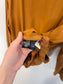 Lafayette 148 Silk Blouse in Brown SOLD AS (Size L)