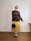 Love & Roses "Black Graphic Print Long Sleeve Button Down Shirt" NWT (Size L/XL)