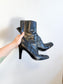 Charles David Black Leather Boots (Size 7 1/2)