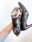 Charles David Black Leather Boots (Size 7 1/2)