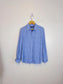 Weekend Max Mara Linen Embellished Blouse in Blue (Size M/L)