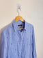 Weekend Max Mara Linen Embellished Blouse in Blue (Size M/L)