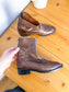 L’Intervalle Brown Leather Ankle Boots (Size 38)