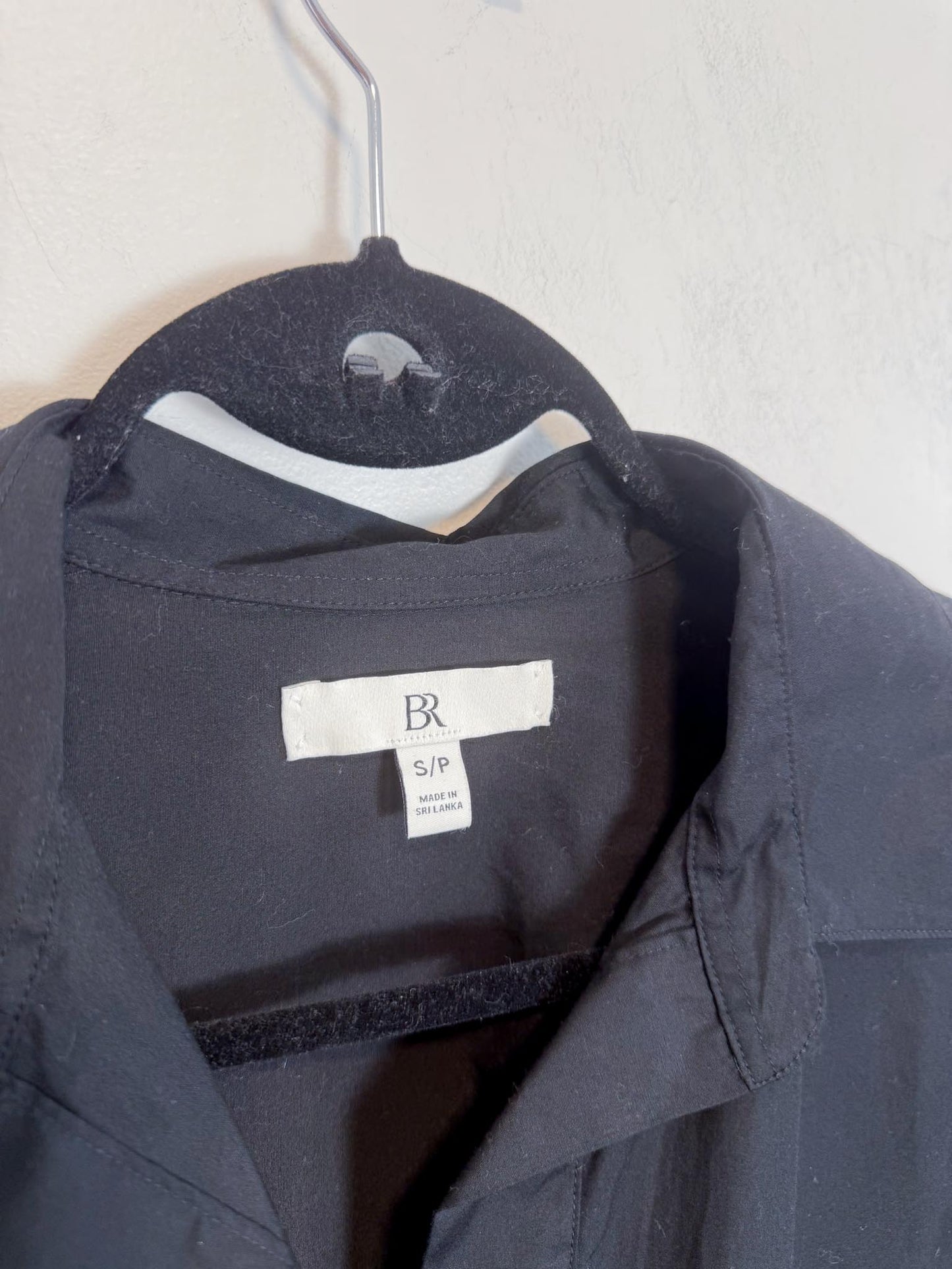 Banana Republic Cotton Poplin Popover Tunic in Black (Size S/M)