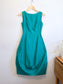 COS Silk Sleeveless Bubble Midi Dress in Teal (Size XS)