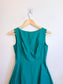 COS Silk Sleeveless Bubble Midi Dress in Teal (Size XS)