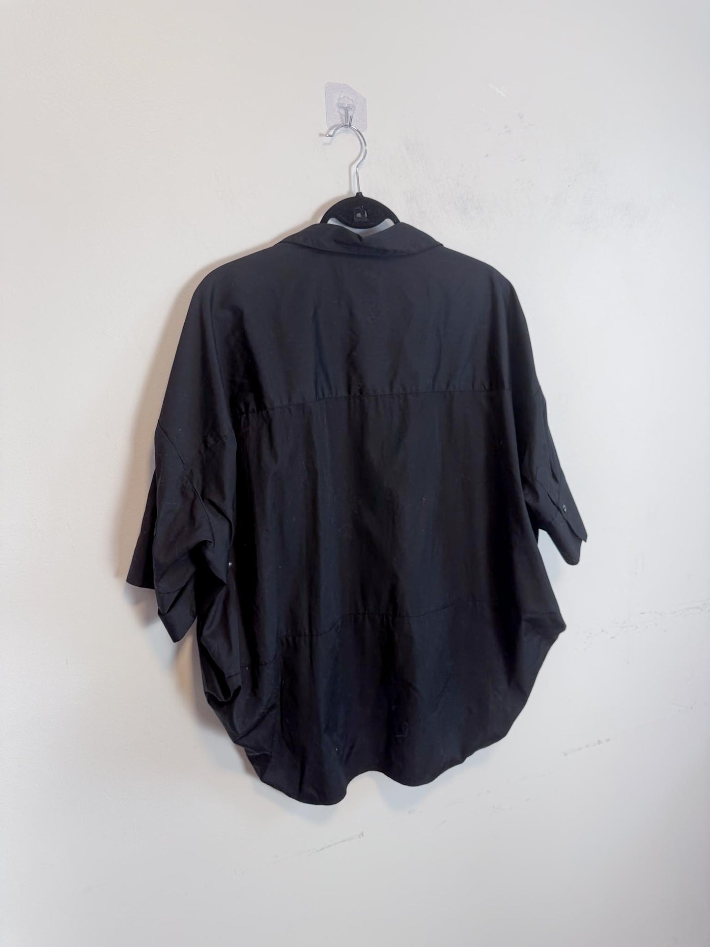 Banana Republic Cotton Poplin Popover Tunic in Black (Size S/M)