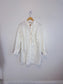 RINASCHIMENTO Long Ruffled Blouse in White (Size L)