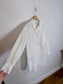 RINASCHIMENTO Long Ruffled Blouse in White (Size L)