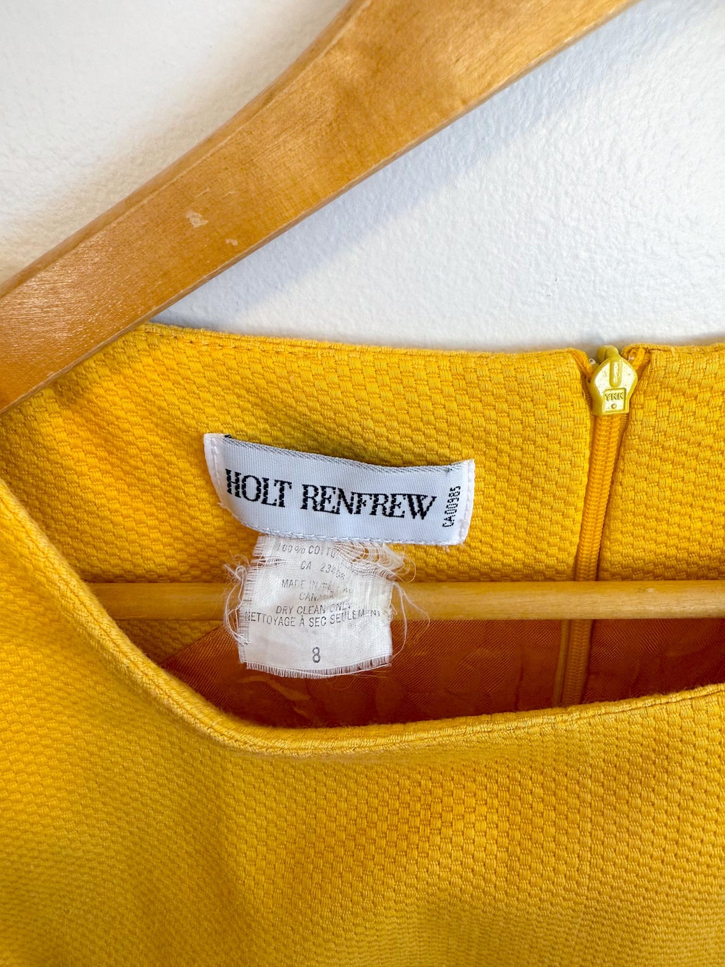 Vintage Holt Renfrew Mini Dress in Clementine SOLD AS IS (Size XS)