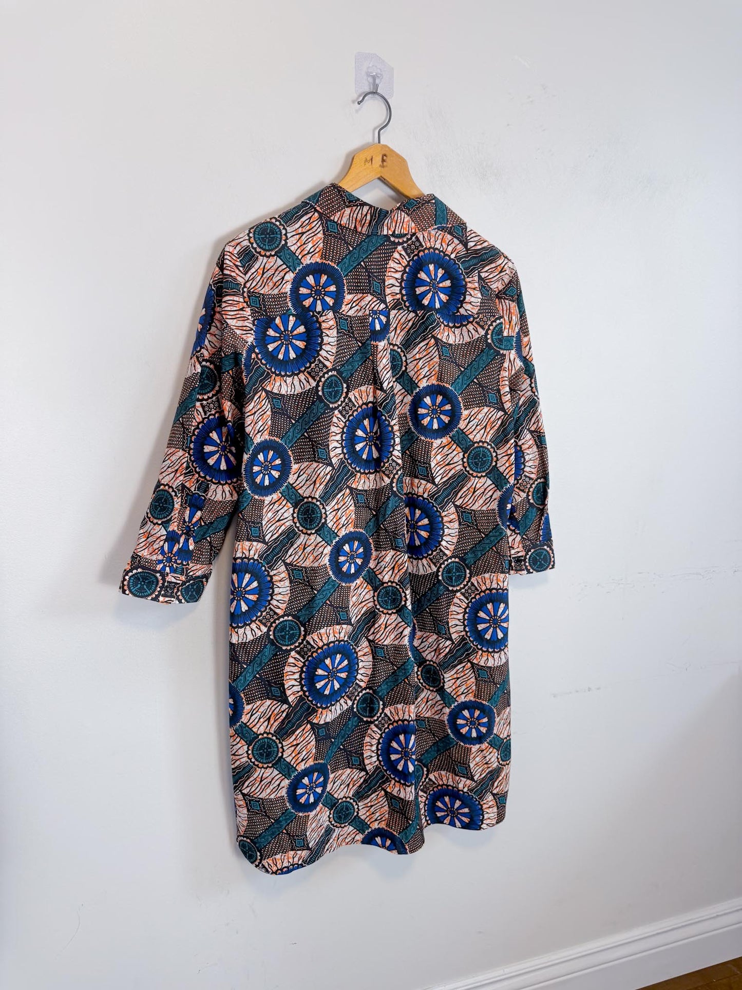 Weekend Max Mara Printed Shirt Dress (Size L)
