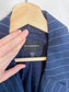 Club Monaco Pinstriped Linen Blazer in Navy/White (Size L)