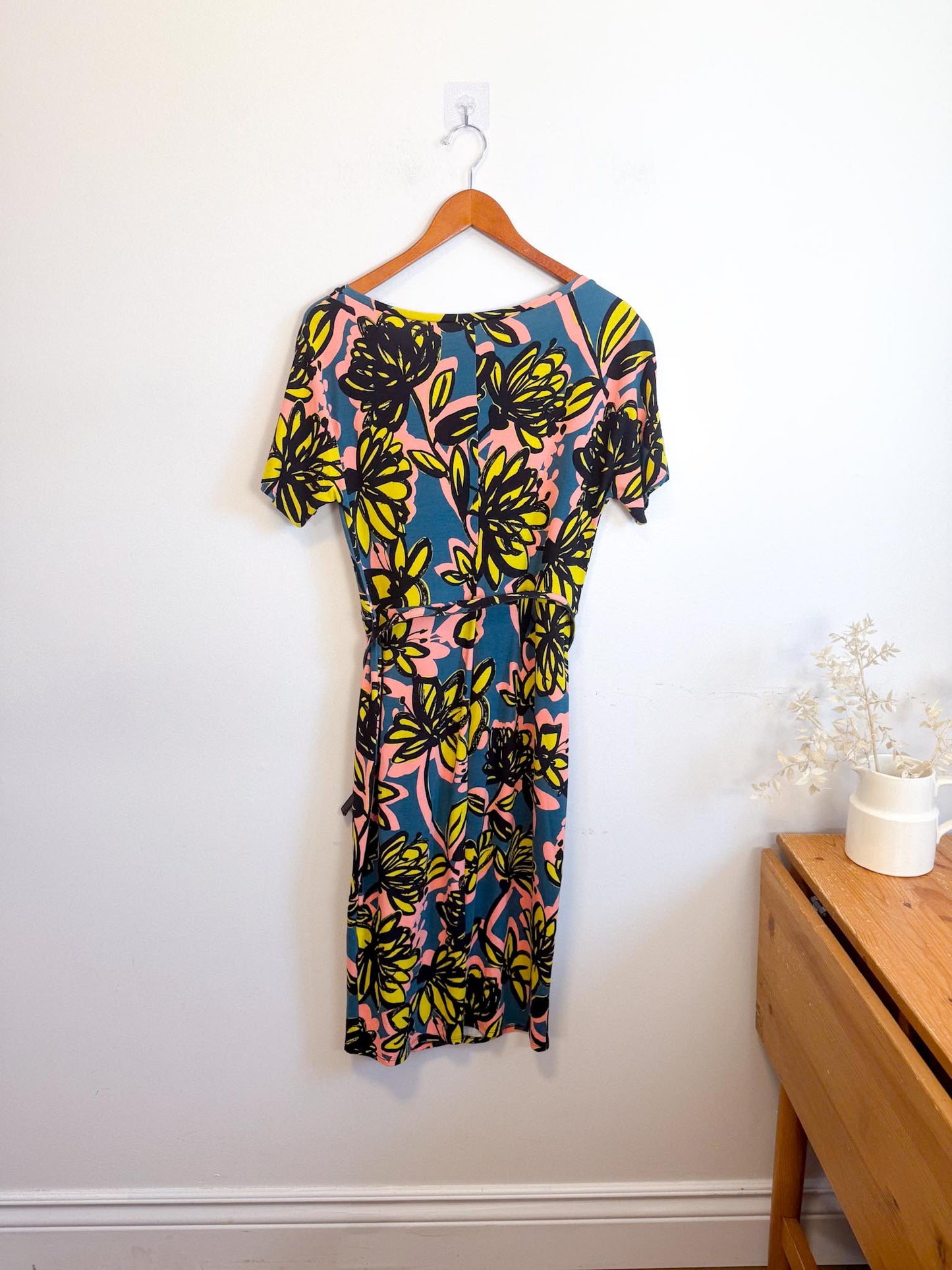 Weekend MaxMara "Caneva Knit Belted Dress in Floral" (Size M/L)