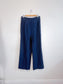 Club Monaco Pinstriped Linen Trousers in Navy/White (Size 10)