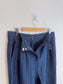 Club Monaco Pinstriped Linen Trousers in Navy/White (Size 10)