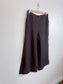 Phase Eight Wide Legged Cropped Linen Pants in Brown (Size M/L)