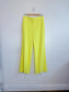 Alice + Olivia "Paulette High Rise Neon Pant in Yellow" (Size 8)