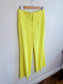 Alice + Olivia "Paulette High Rise Neon Pant in Yellow" (Size 8)