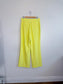 Alice + Olivia "Paulette High Rise Neon Pant in Yellow" (Size 8)