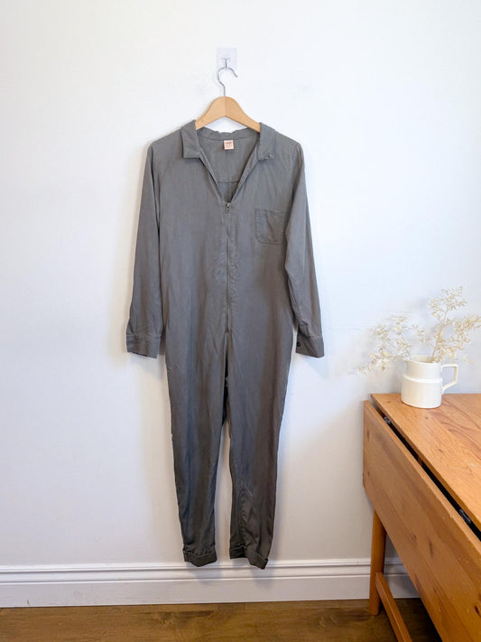 Smash & Tess Coverall Tencel Jumpsuit in Olive (Size S)