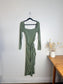 Wilfred "Saturn Longsleeve Midi Dress in Sage Green" (Size L)