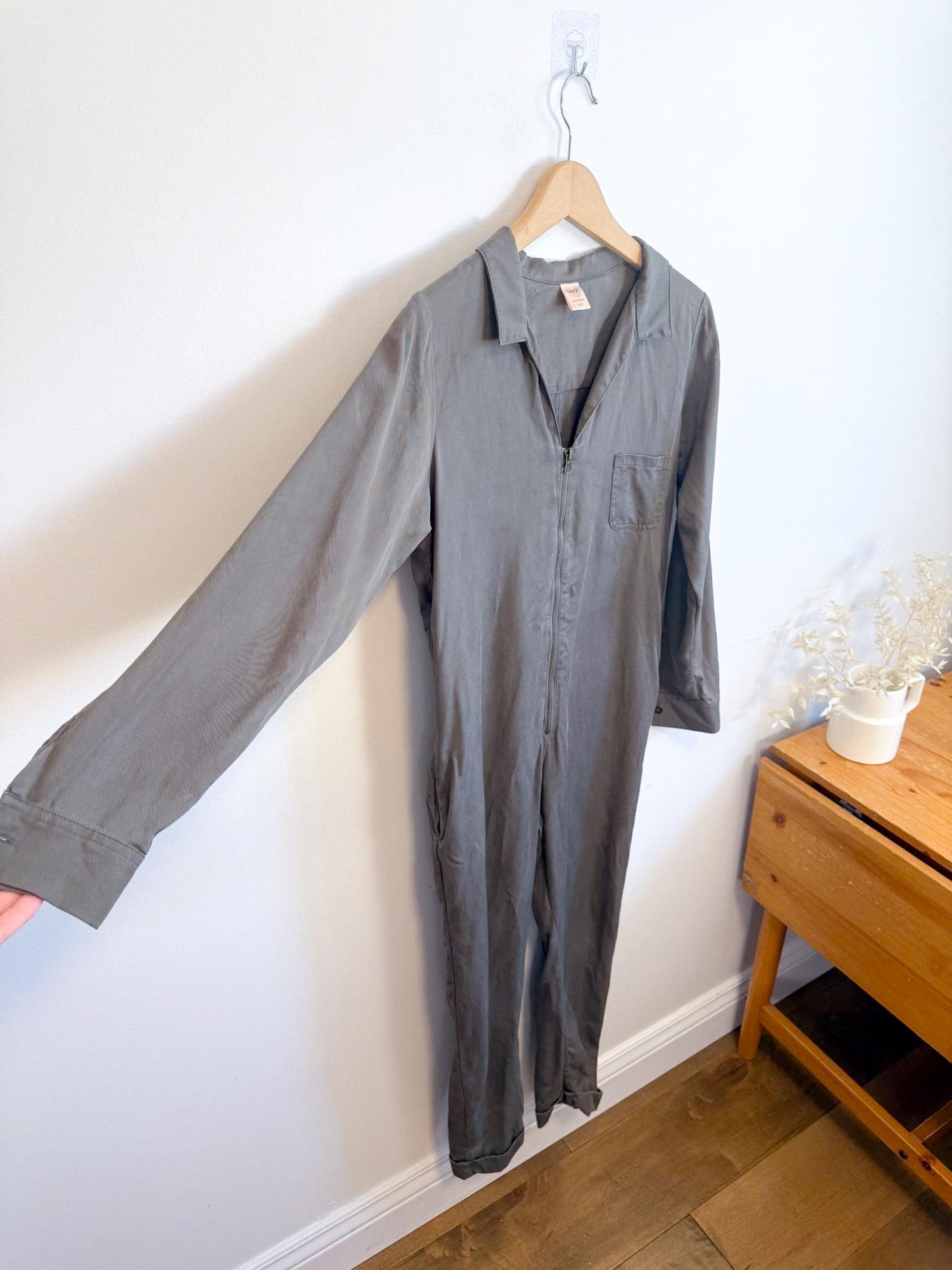 Smash & Tess Coverall Tencel Jumpsuit in Olive (Size S)